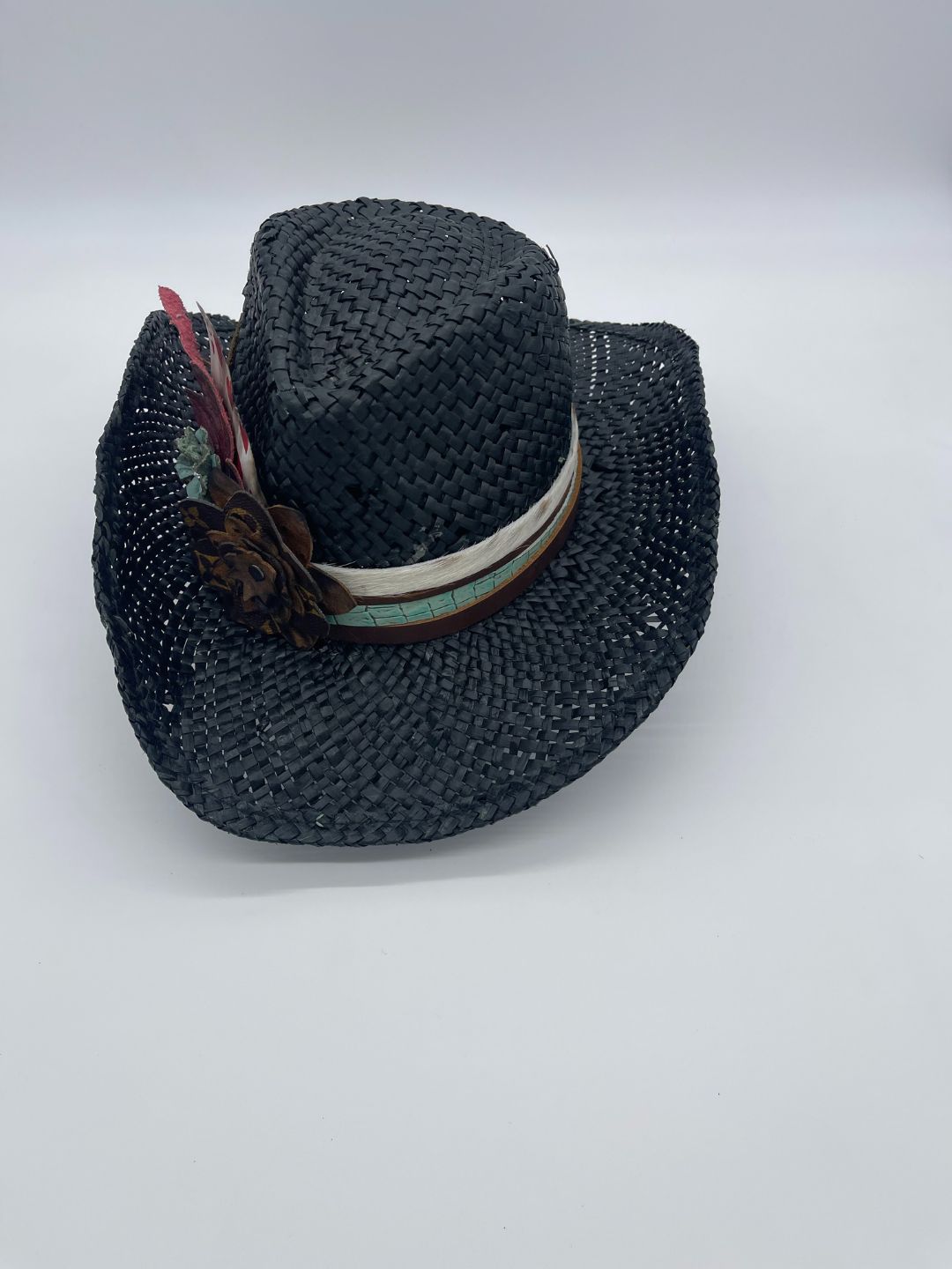 Styled Straw Cowboy Hat